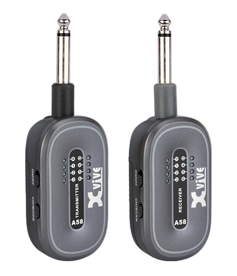 Xvive X58 - 5.8 GHz True Diversity Wireless Guitar System in Black